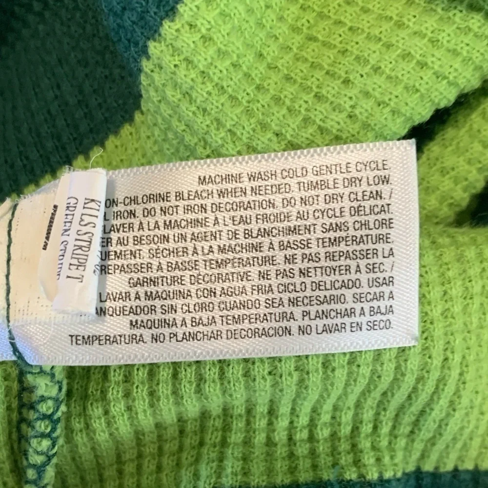 Old Navy Green Striped Long Sleeve Flannel Shirts Bundle of 2 Size 3T